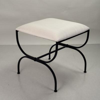 Design Fr res Large Strapontin Cream Horsehair Stool by Design Fr res