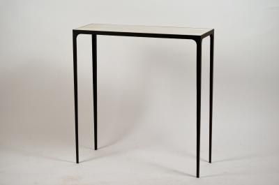  Design Fr res Long Esquisse Wrought Iron and Cream Parchment Console by Design Fr res