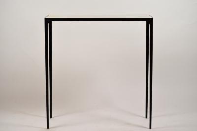  Design Fr res Long Esquisse Wrought Iron and Cream Parchment Console by Design Fr res