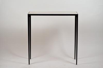  Design Fr res Long Esquisse Wrought Iron and Cream Parchment Console by Design Fr res