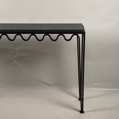  Design Fr res Long M andre Bronze and Nero Marquina Console by Design Fr res