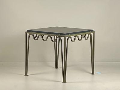  Design Fr res M andre Verdigris and Black Limestone Square Side Table by Design Fr res
