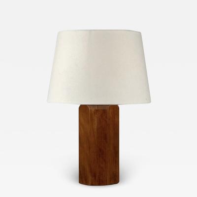  Design Fr res Octogone Walnut Table Lamp with Parchment Shade by Design Fr res