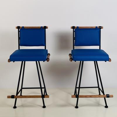  Design Fr res Pair Los Feliz Swiveling Counter Stools by Design Fr res