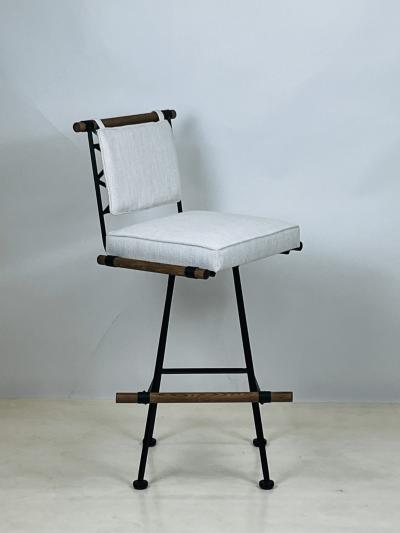  Design Fr res Pair of Antibes Swiveling Bar Stools by Design Fr res in COM