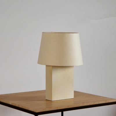  Design Fr res Pair of Bloc Parchment Table Lamp by Design Fr res