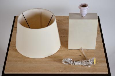  Design Fr res Pair of Bloc Parchment Table Lamp by Design Fr res