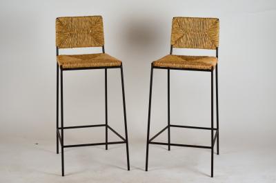  Design Fr res Pair of Campagne Counter Height Stools by Design Fr res