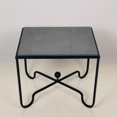  Design Fr res Pair of Chic Grey Slate Entretoise Side Tables by Design Fr res