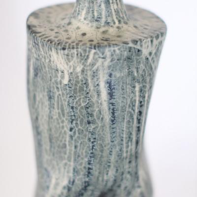  Design Fr res Pair of Difforme Tiger Glaze Table Lamps with Parchment Shade by Design Fr res