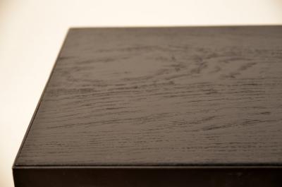  Design Fr res Pair of Ebonized Grooved Oak Esquisse Side Tables by Design Fr res