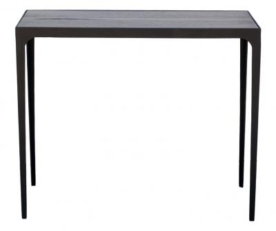  Design Fr res Pair of Esquisse Ebonized Grooved Oak Side Table