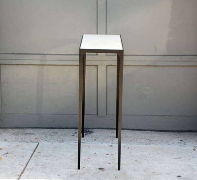  Design Fr res Pair of Esquisse Wrought Iron and Parchment Consoles