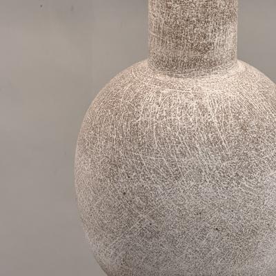 Design Fr res Pair of Large Bilboquet White Stoneware Lamps by Design Fr res