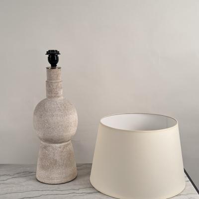 Design Fr res Pair of Large Bilboquet White Stoneware Lamps by Design Fr res