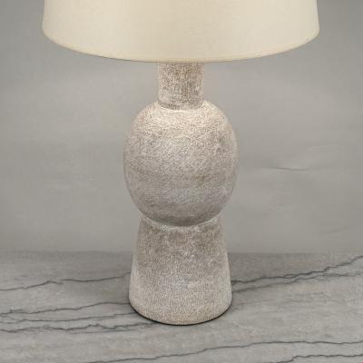 Design Fr res Pair of Large Bilboquet White Stoneware Lamps by Design Fr res