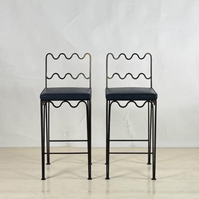  Design Fr res Pair of M andre Counter Stools by Design Fr res in COL