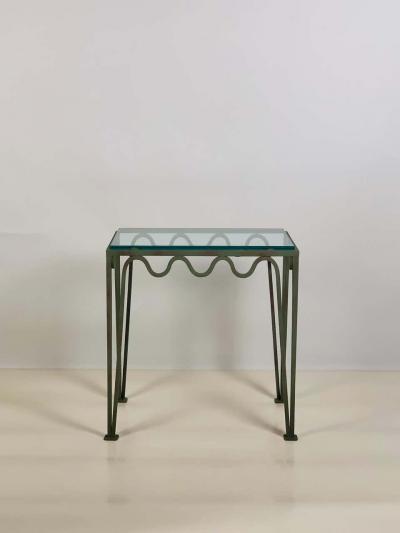  Design Fr res Pair of M andre Verdigris and Glass Night Stands by Design Fr res