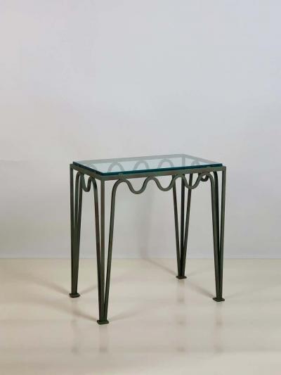  Design Fr res Pair of M andre Verdigris and Glass Night Stands by Design Fr res