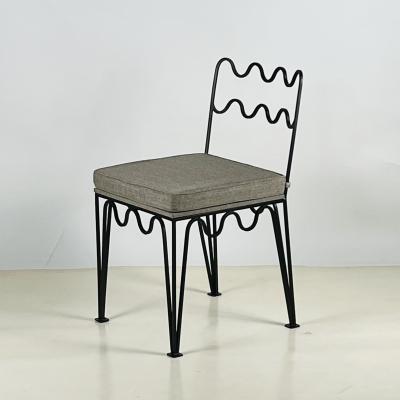  Design Fr res Pair of Outdoor Dark Bronze M andre Chairs in Stone Grey by Design Fr res