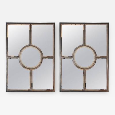  Design Fr res Pair of Solid Brass Beveled Quadrature Mirrors