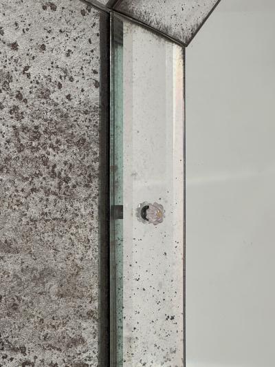  Design Fr res Pair of Tall Octogone Beveled Mirrors by Design Fr res