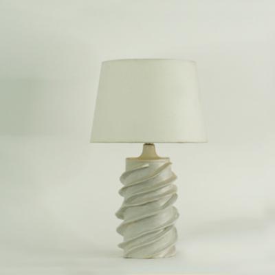  Design Fr res Pair of White Strates Ceramic Lamp by Design Fr res