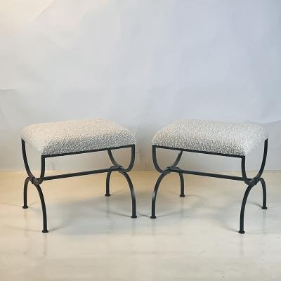  Design Fr res Pair of Wide Strapontin Stools by Design Fr res in COM