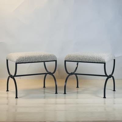  Design Fr res Pair of Wide Strapontin Stools by Design Fr res in COM