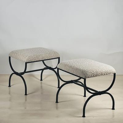  Design Fr res Pair of Wide Strapontin Stools by Design Fr res in COM