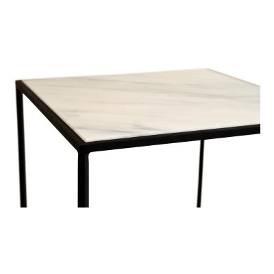  Design Fr res Pair of Wrought Iron and Marble Entretoise Side Tables by Design Fr res