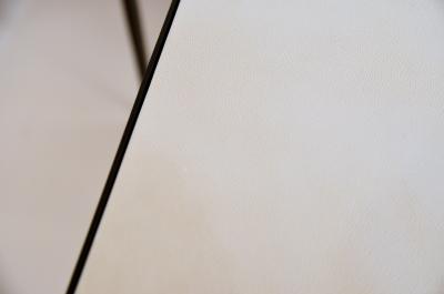  Design Fr res Pair of large Esquisse Wrought Iron and Parchment Side Tables by Design Fr res