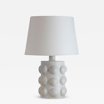  Design Fr res Pastille Satin White Glazed Ceramic Table Lamp by Design Fr res