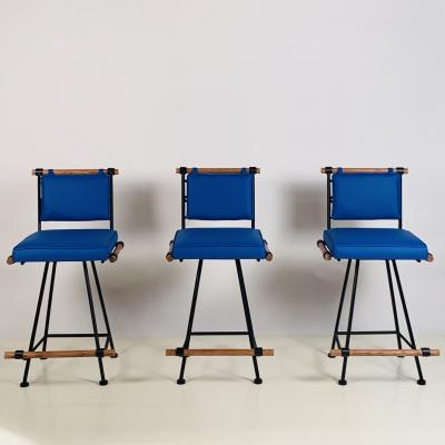  Design Fr res Set of 3 Los Feliz Swiveling Counter Stools by Design Fr res