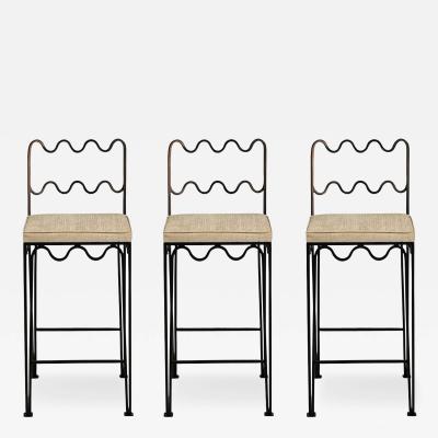  Design Fr res Set of 3 M andre Counter Stools by Design Fr res in COM
