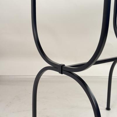  Design Fr res Slender Arcade Wrought Iron and Black Limestone Console by Design Fr res