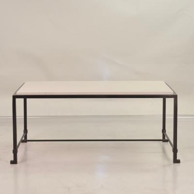  Design Fr res Small Diagramme Dark Bronze and Limestone Coffee Table by Design Fr res