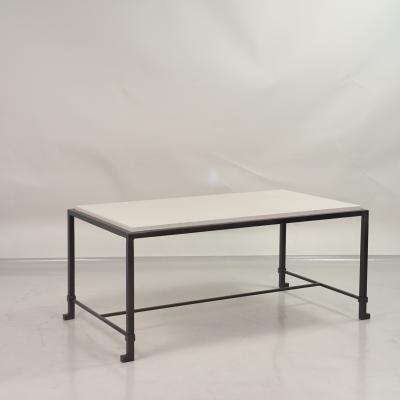  Design Fr res Small Diagramme Dark Bronze and Limestone Coffee Table by Design Fr res
