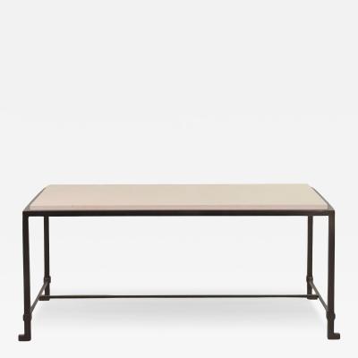  Design Fr res Small Diagramme Dark Bronze and Limestone Coffee Table by Design Fr res