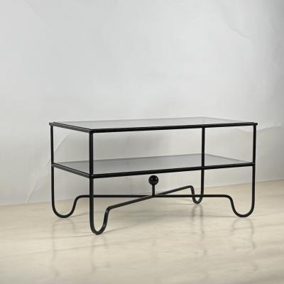 Design Fr res Smoked Glass Entretoise 2 Tier Cocktail Table by Design Fr res
