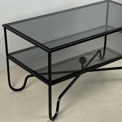  Design Fr res Smoked Glass Entretoise 2 Tier Cocktail Table by Design Fr res