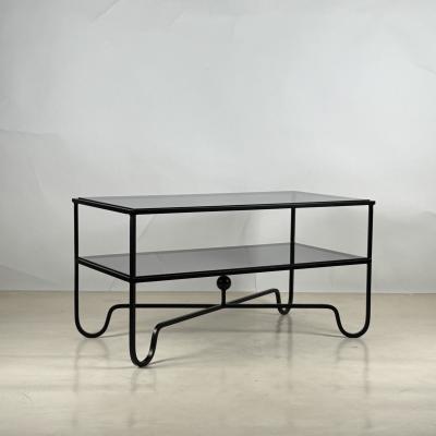  Design Fr res Smoked Glass Entretoise 2 Tier Cocktail Table by Design Fr res