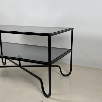  Design Fr res Smoked Glass Entretoise 2 Tier Cocktail Table by Design Fr res