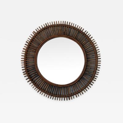  Design Fr res The Oculus Round Rattan Convex Mirror