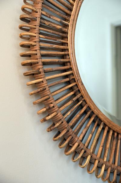 Design Fr res The Oculus Round Rattan Mirror
