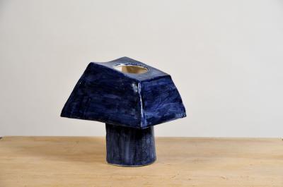  Design Fr res Trap ze Sculptural French Studio Ceramic Lamp