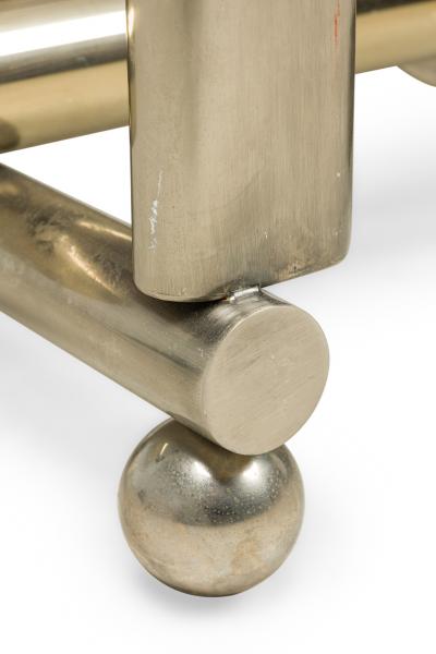  Design Institute America DIA DIA Mid Century American Modern Chrome Brass Dining Table Frame