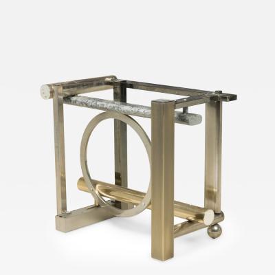  Design Institute America DIA DIA Mid Century American Modern Chrome Brass Dining Table Frame