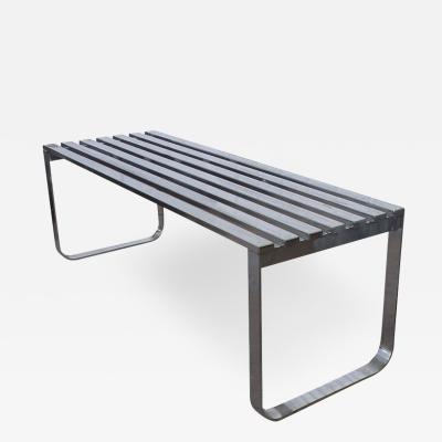  Design Institute America DIA DIA Slat Chrome Bench