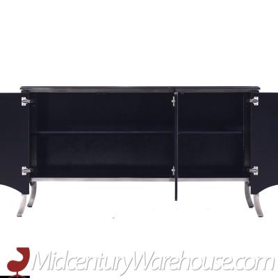  Design Institute America DIA Design Institute America DIA Mid Century Metal and Glass Credenza